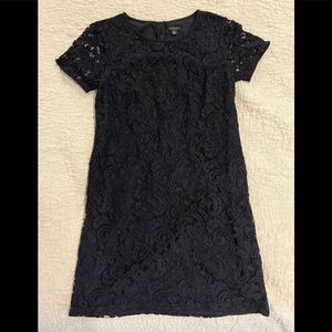 LIKE NEW Ann Taylor Navy Lace Dress Size 4